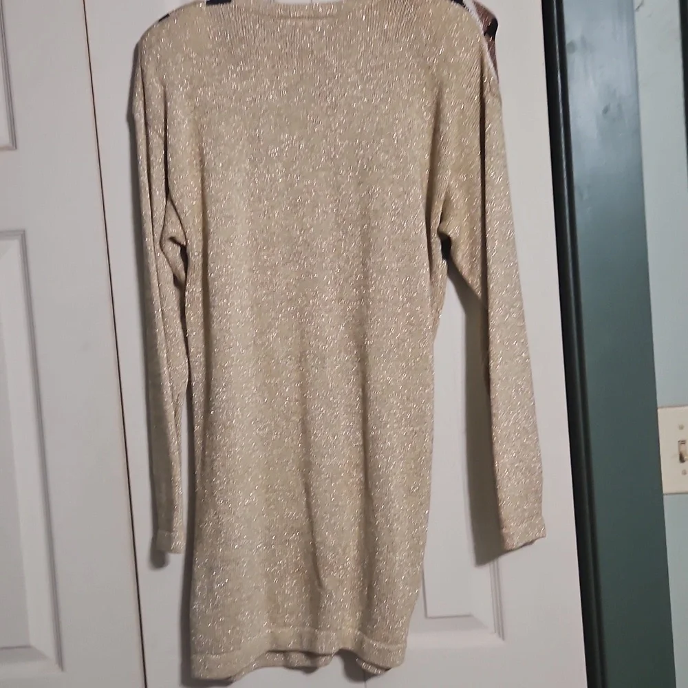 Geometric Patterned Sweater Dress - Picture 4 of 4